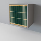 ILUSION GATE 1-Door Sideboard in Grey Finish