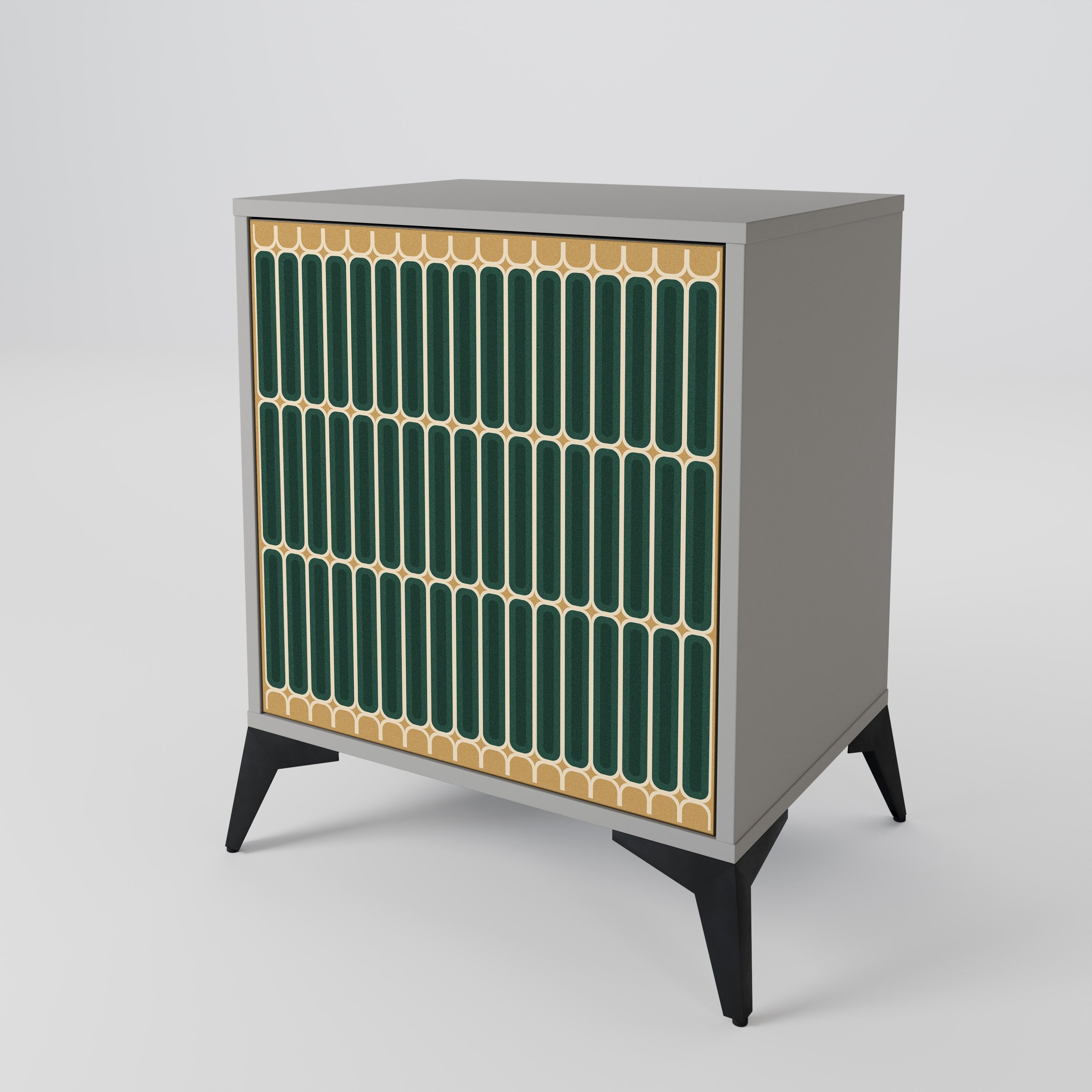 ILUSION GATE Aparador de 1 Porta em Acabamento Cinzento