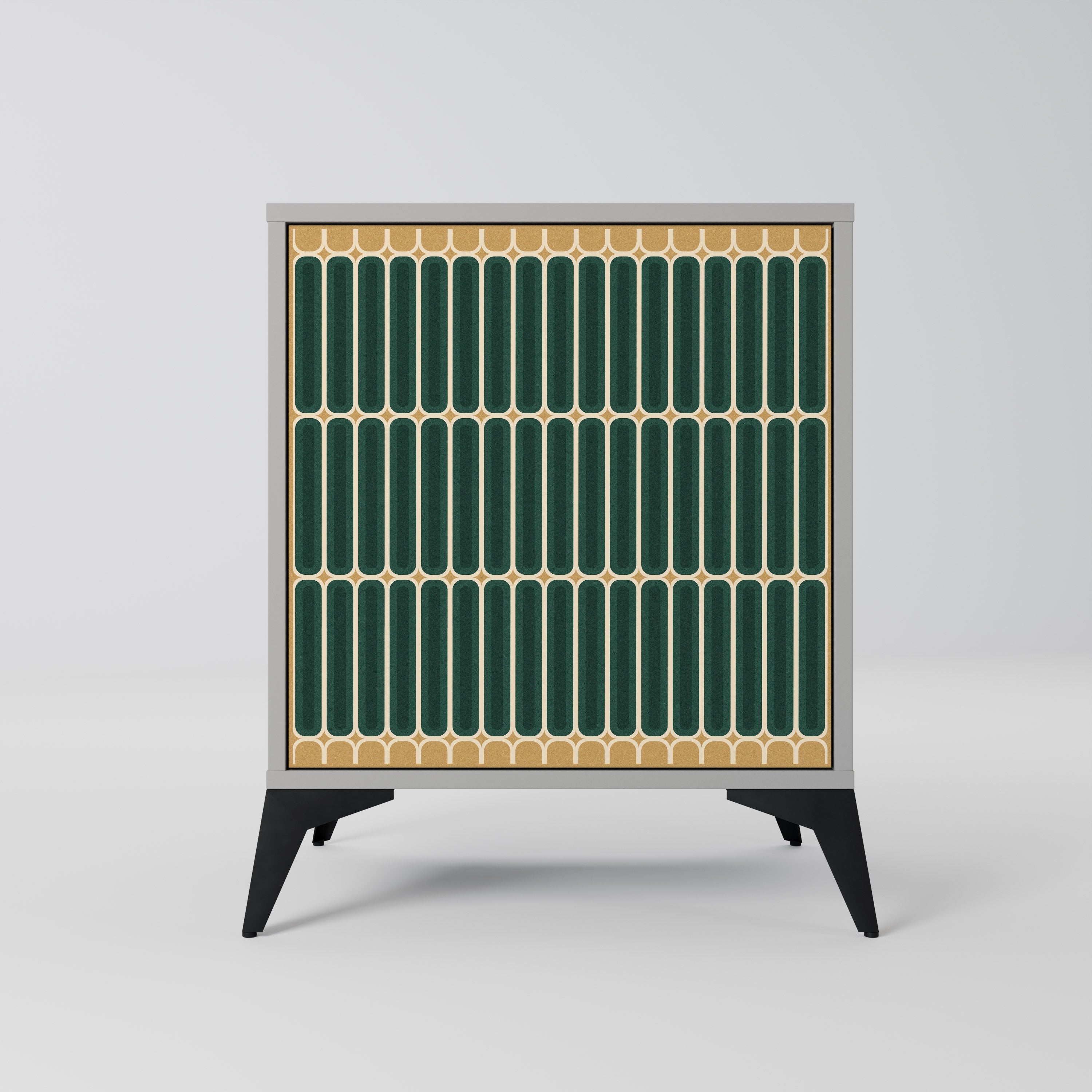 ILUSION GATE Aparador de 1 Porta em Acabamento Cinzento