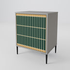 ILUSION GATE 1-Door Sideboard in Grey Finish