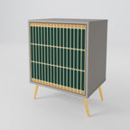 ILUSION GATE 1-Door Sideboard in Grey Finish