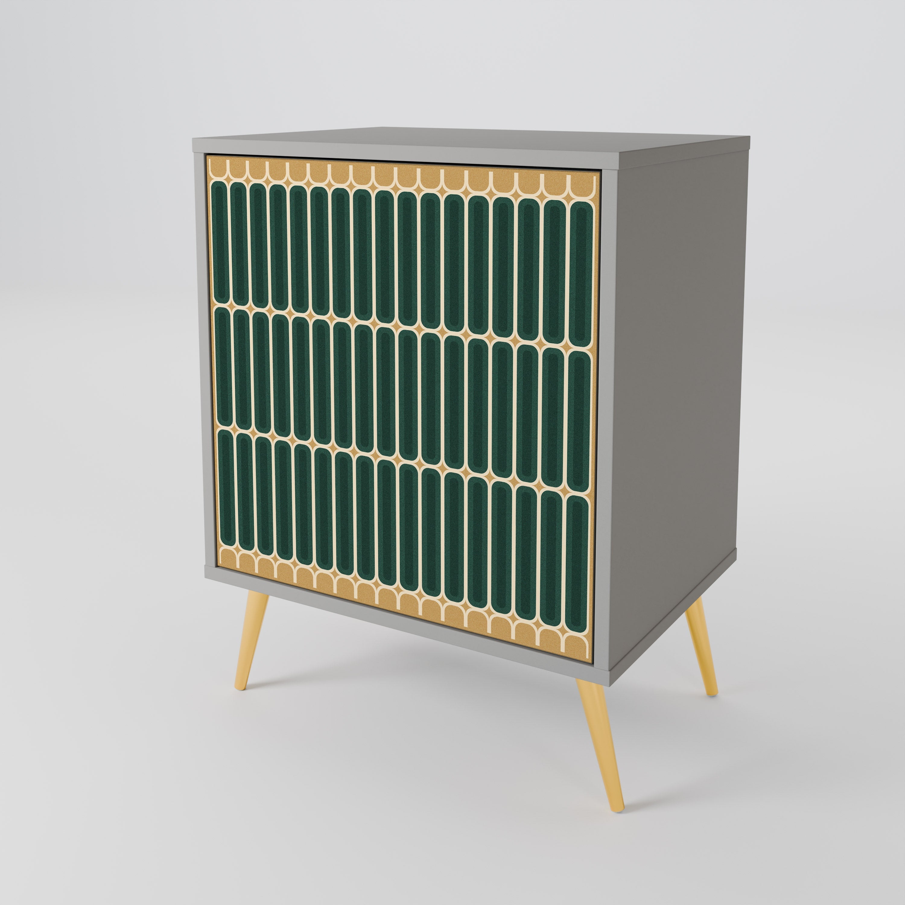 ILUSION GATE Aparador de 1 Porta em Acabamento Cinzento