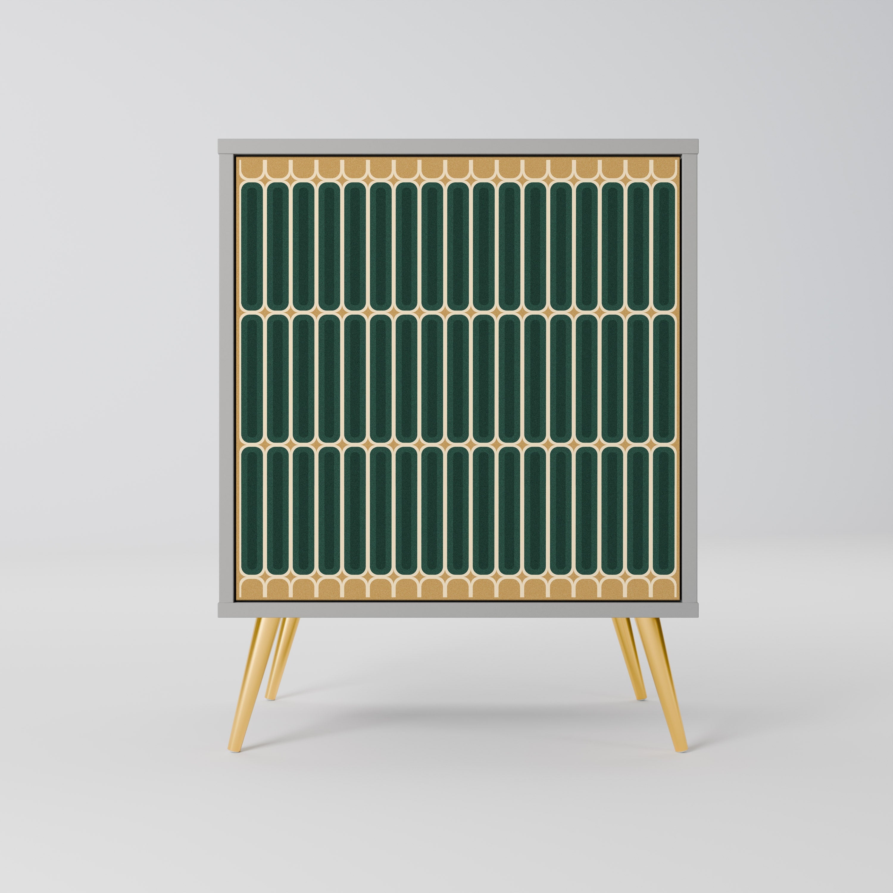 ILUSION GATE Aparador de 1 Porta em Acabamento Cinzento