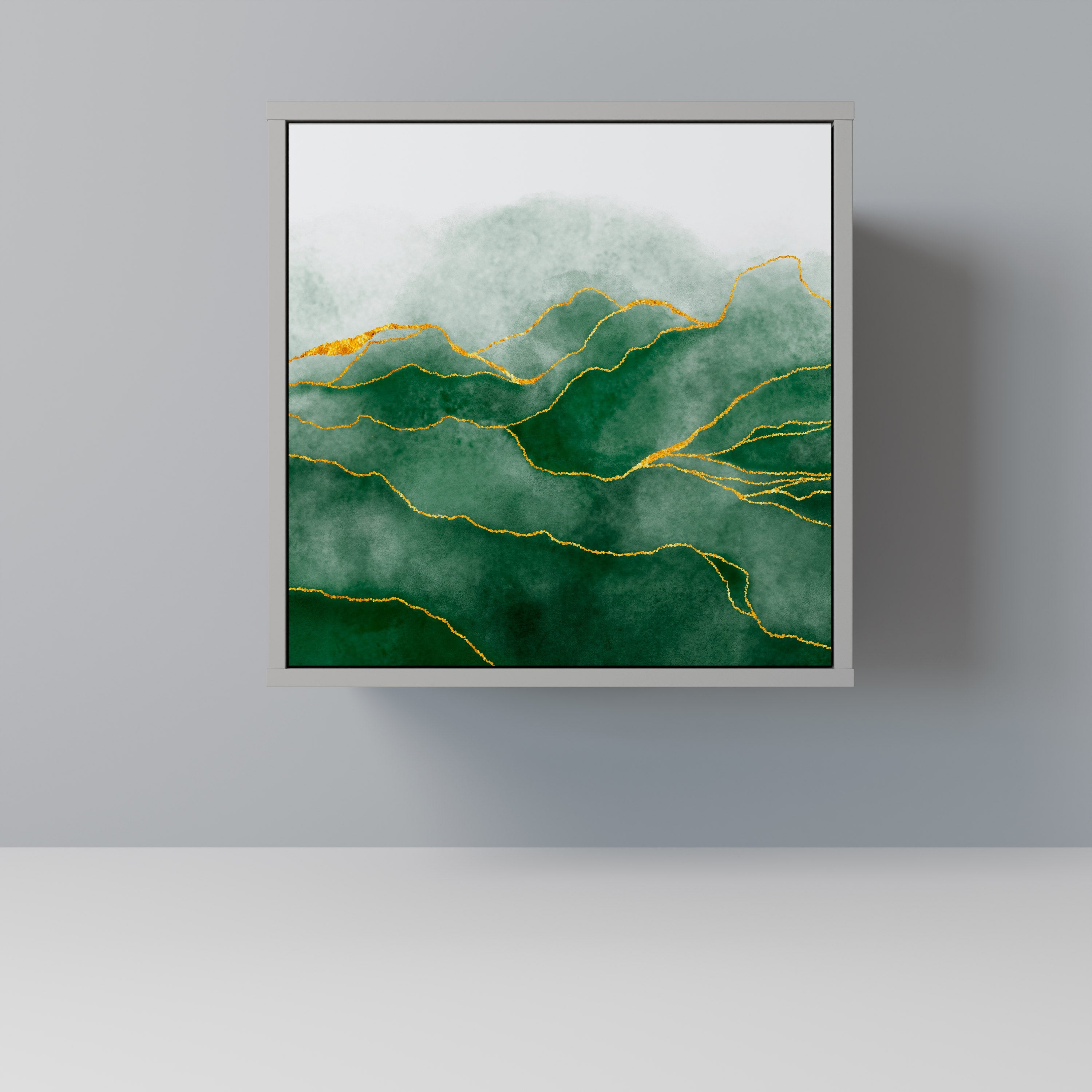 EXPENSIVE NATURE Aparador de 1 Porta em Acabamento Cinzento