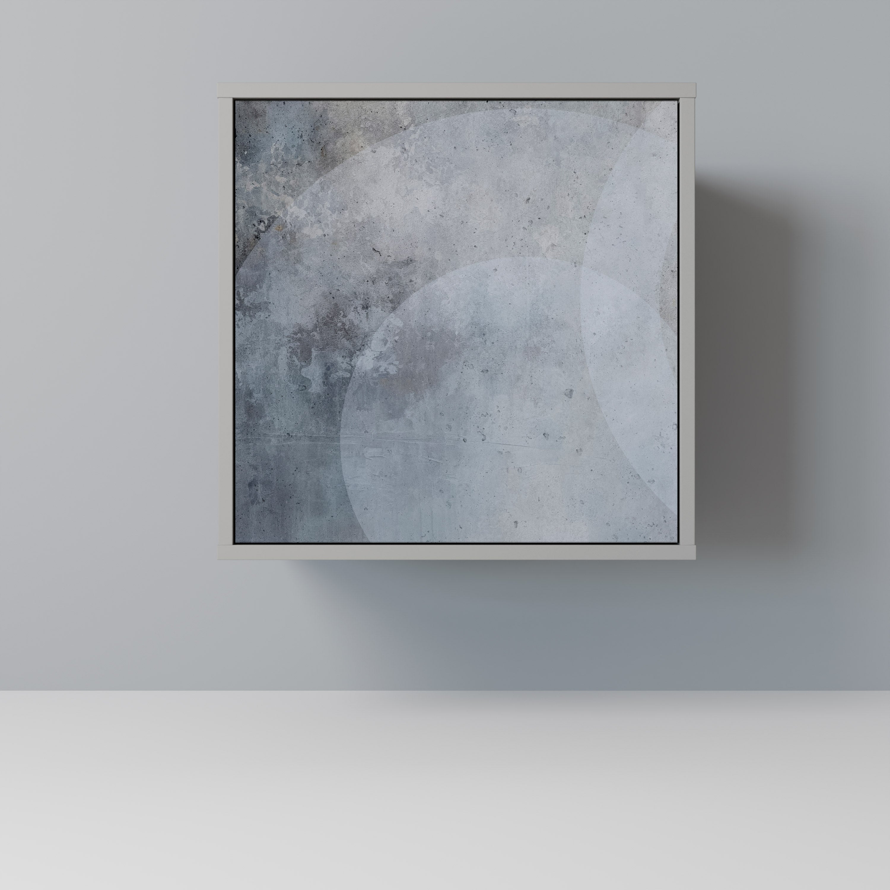 MUTED ARC Aparador de 1 Porta em Acabamento Cinzento