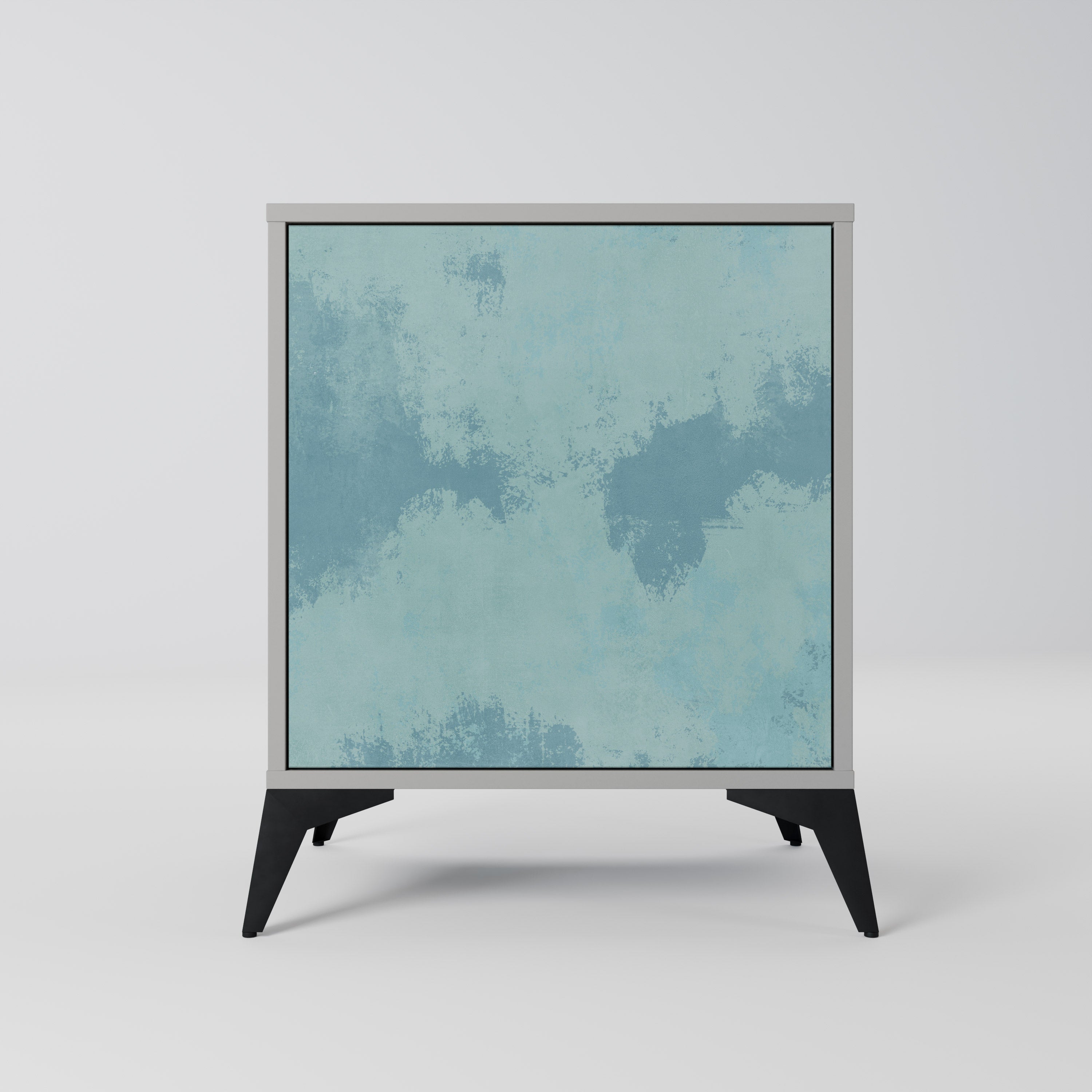 SKY WASH 1-Door Sideboard in Grey Finish