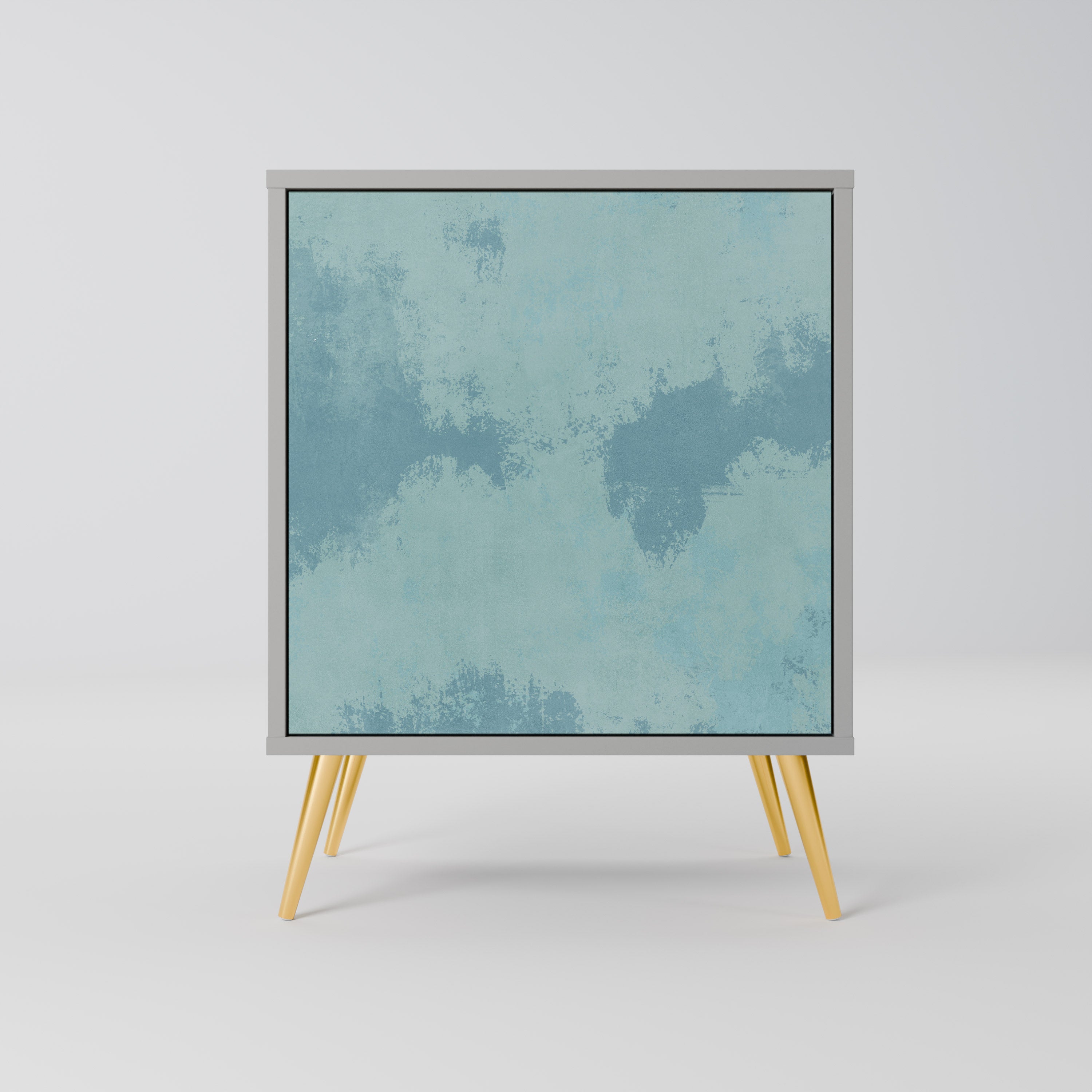 SKY WASH 1-Door Sideboard in Grey Finish