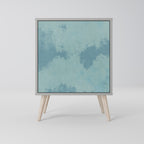 SKY WASH 1-Door Sideboard in Grey Finish