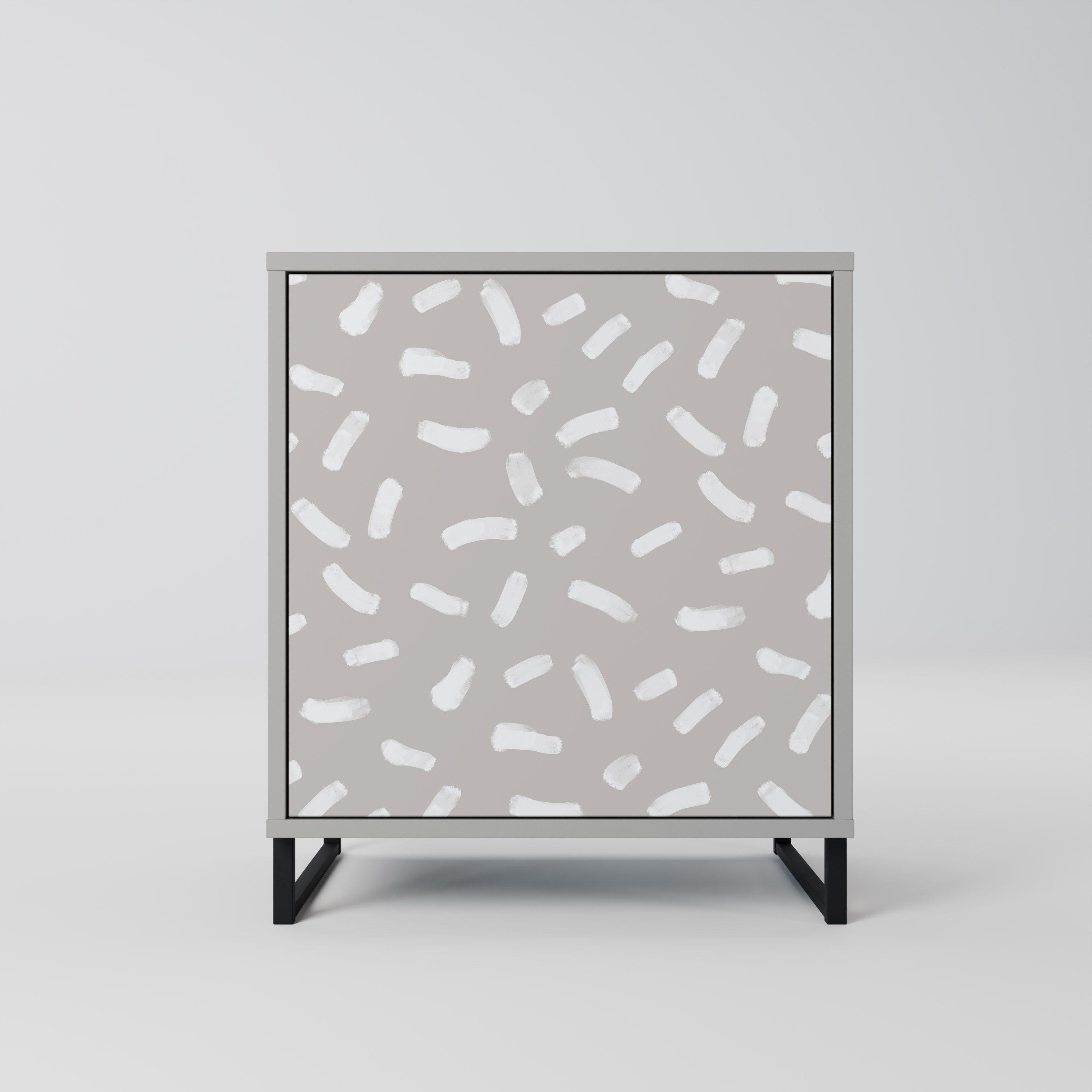 PASSING SECONDS 1-Door Sideboard in Grey Finish