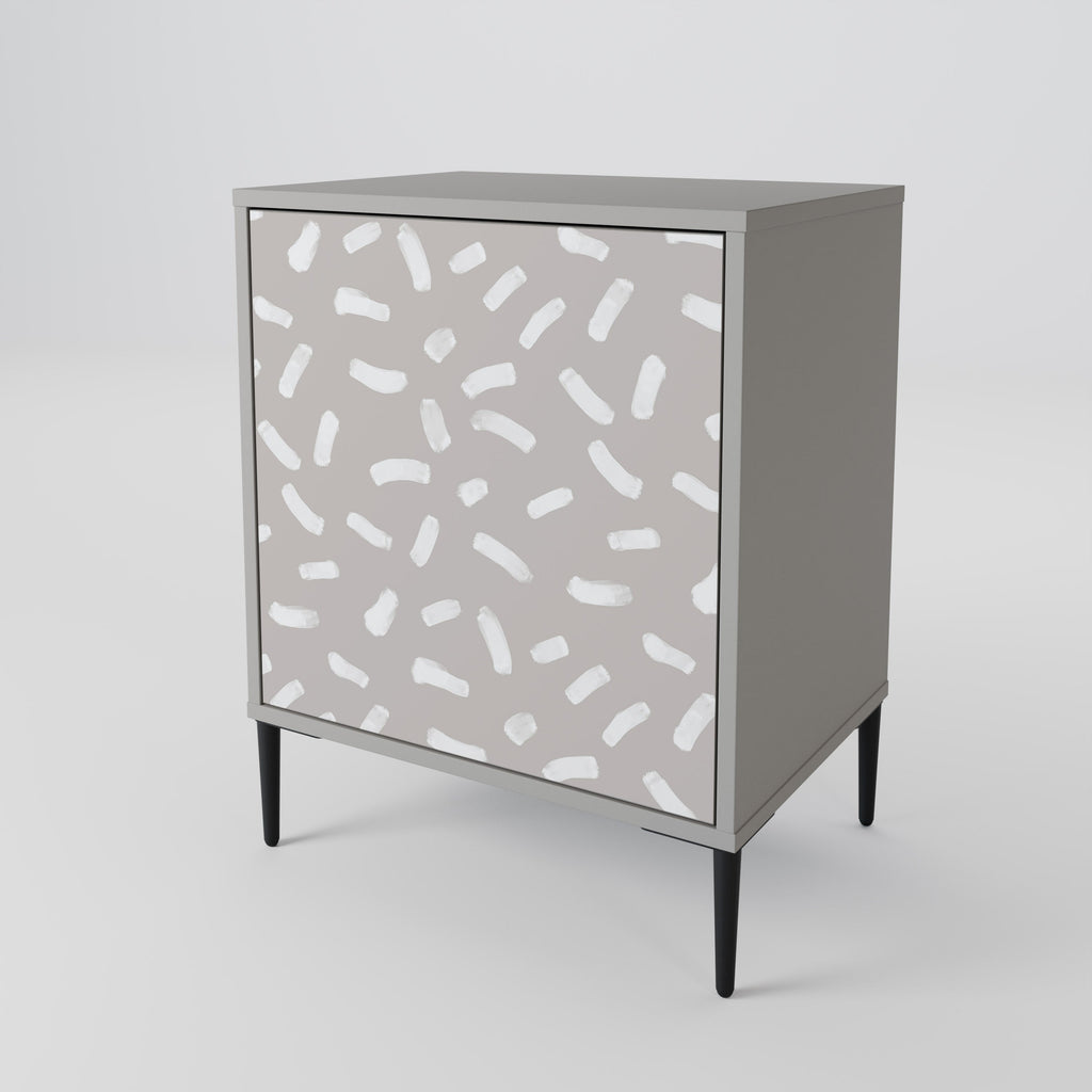 PASSING SECONDS 1-Door Sideboard in Grey Finish