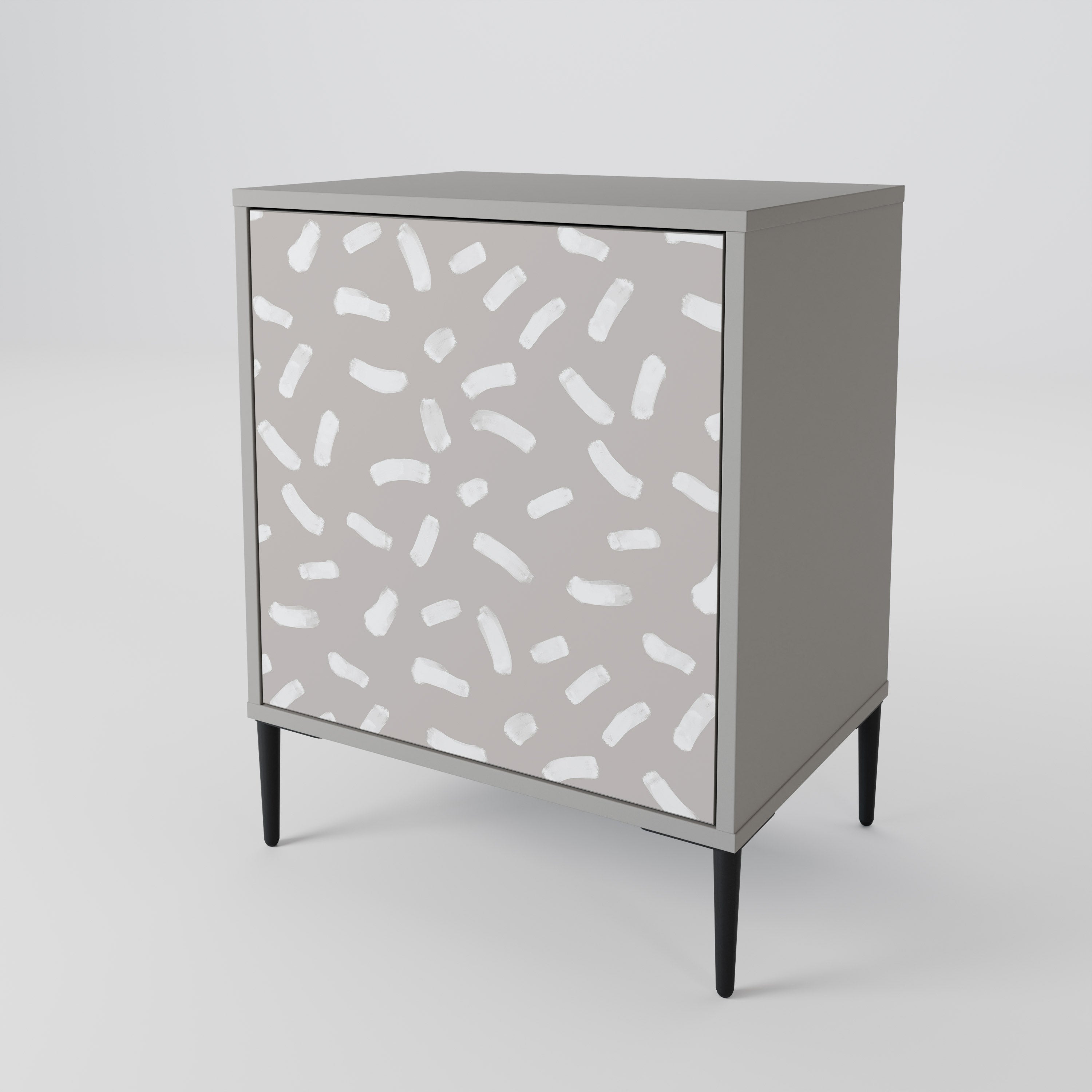 PASSING SECONDS 1-Door Sideboard in Grey Finish