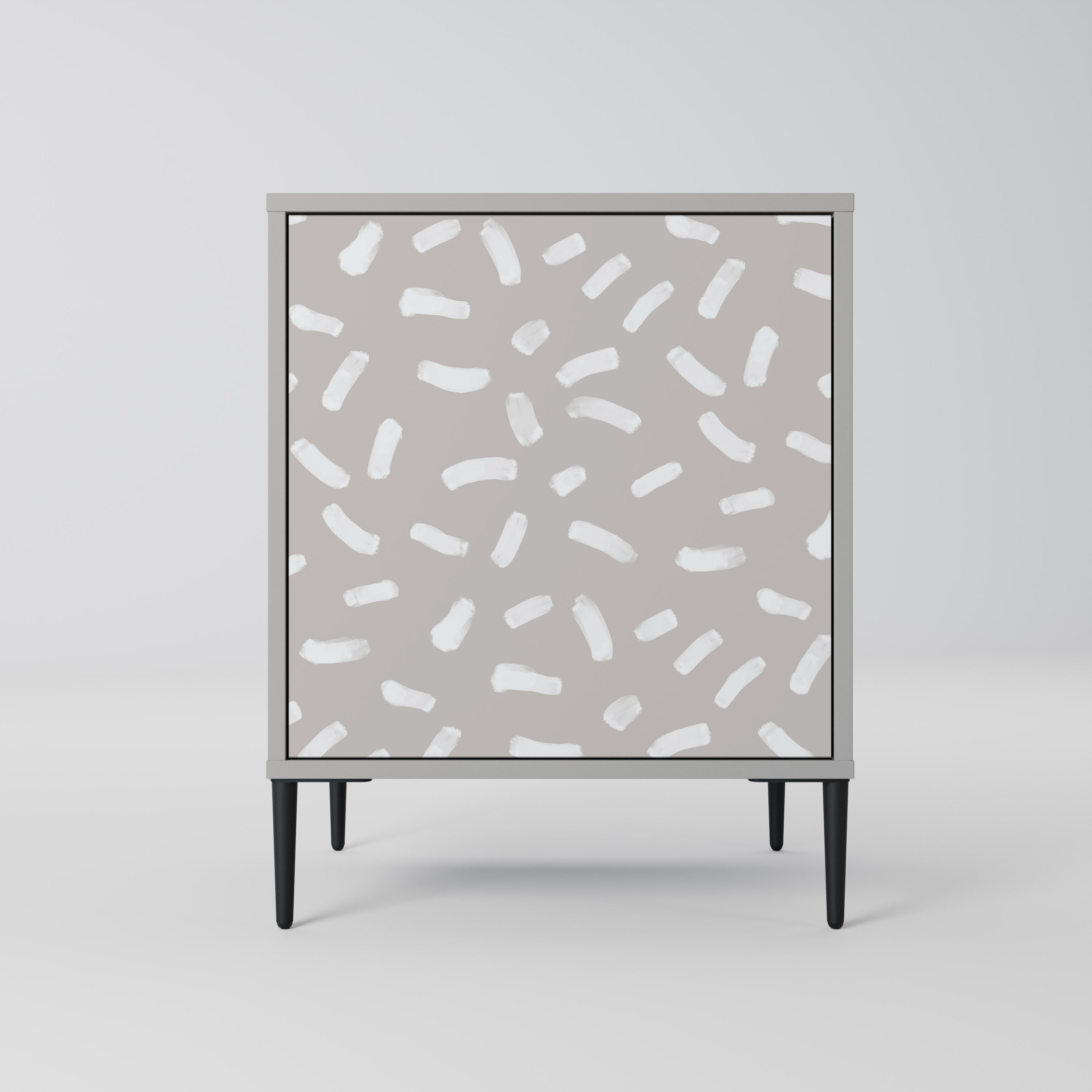 PASSING SECONDS 1-Door Sideboard in Grey Finish