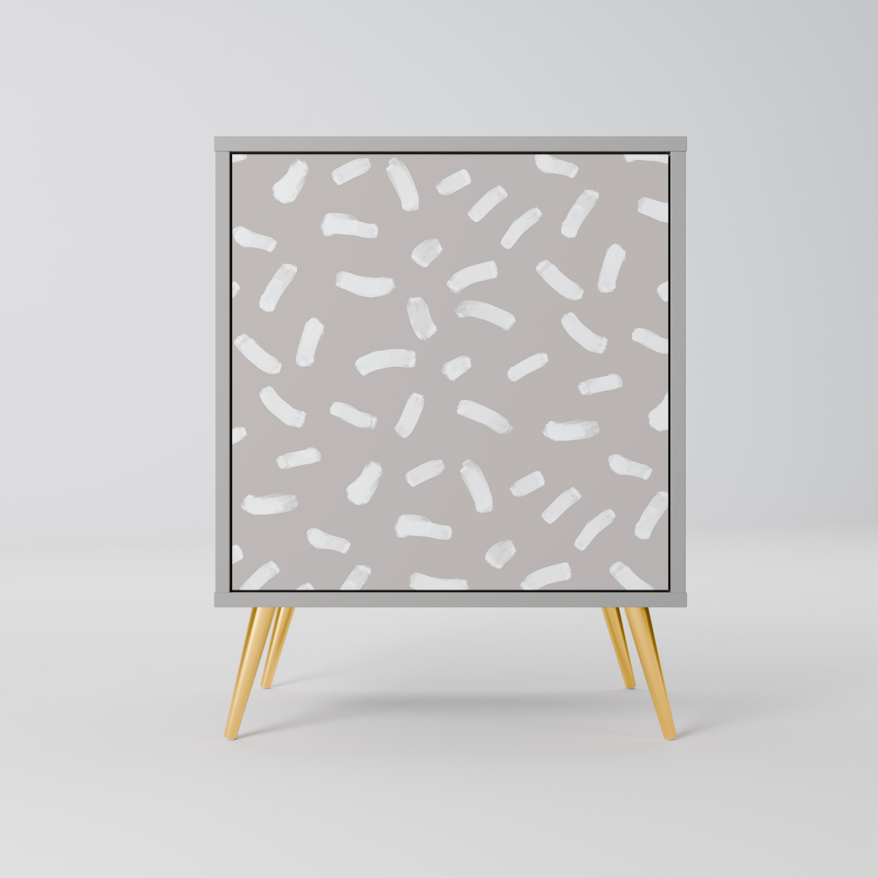 PASSING SECONDS 1-Door Sideboard in Grey Finish