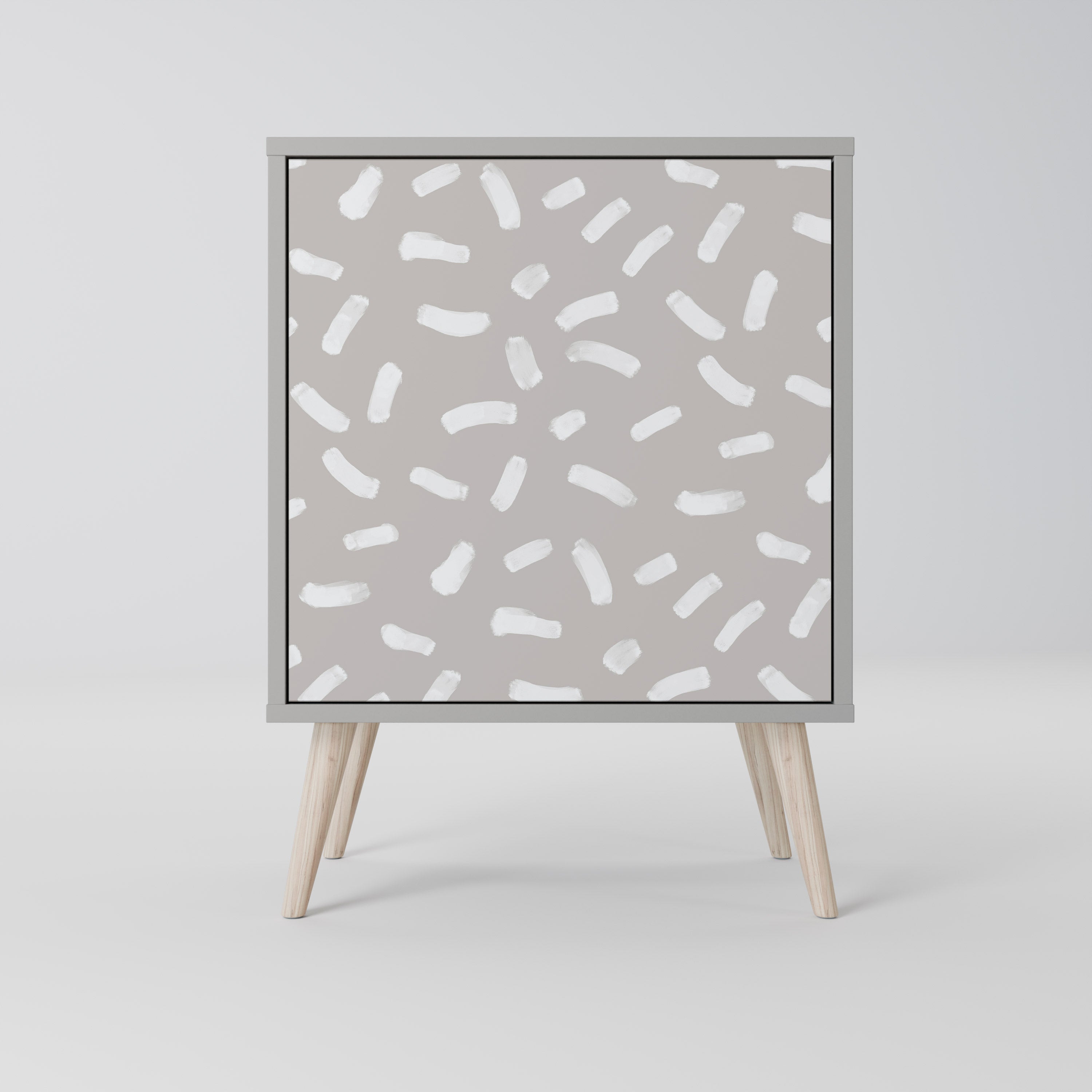 PASSING SECONDS 1-Door Sideboard in Grey Finish