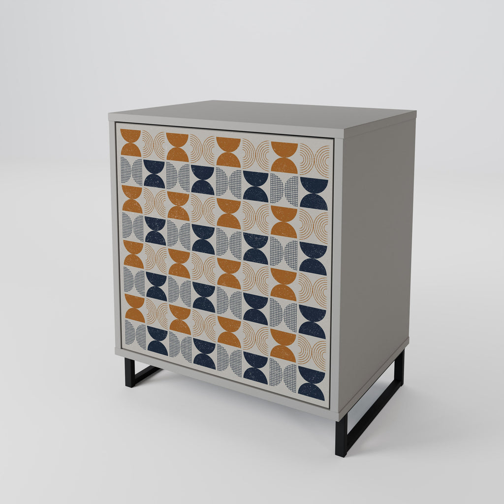 REFLECTION RANGE 1-Door Sideboard in Grey Finish