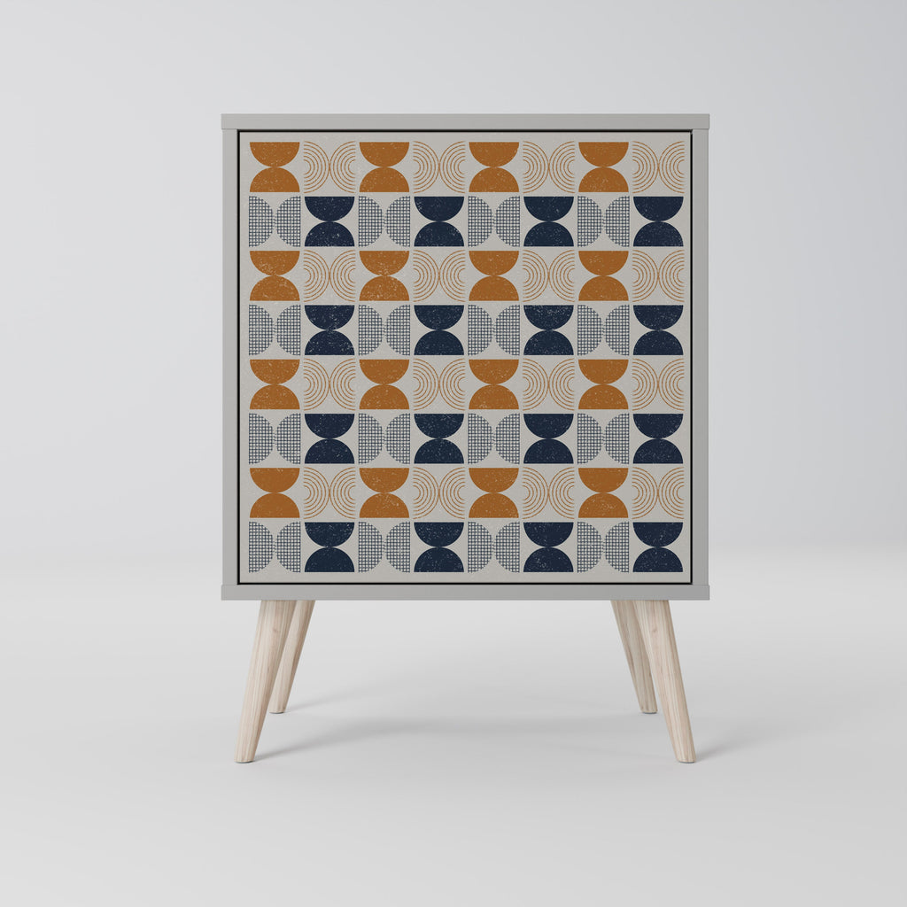 REFLECTION RANGE 1-Door Sideboard in Grey Finish