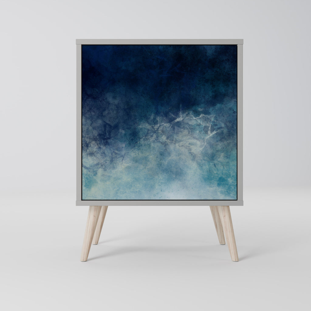 CELESTIAL FALL 1-Door Sideboard in Grey Finish