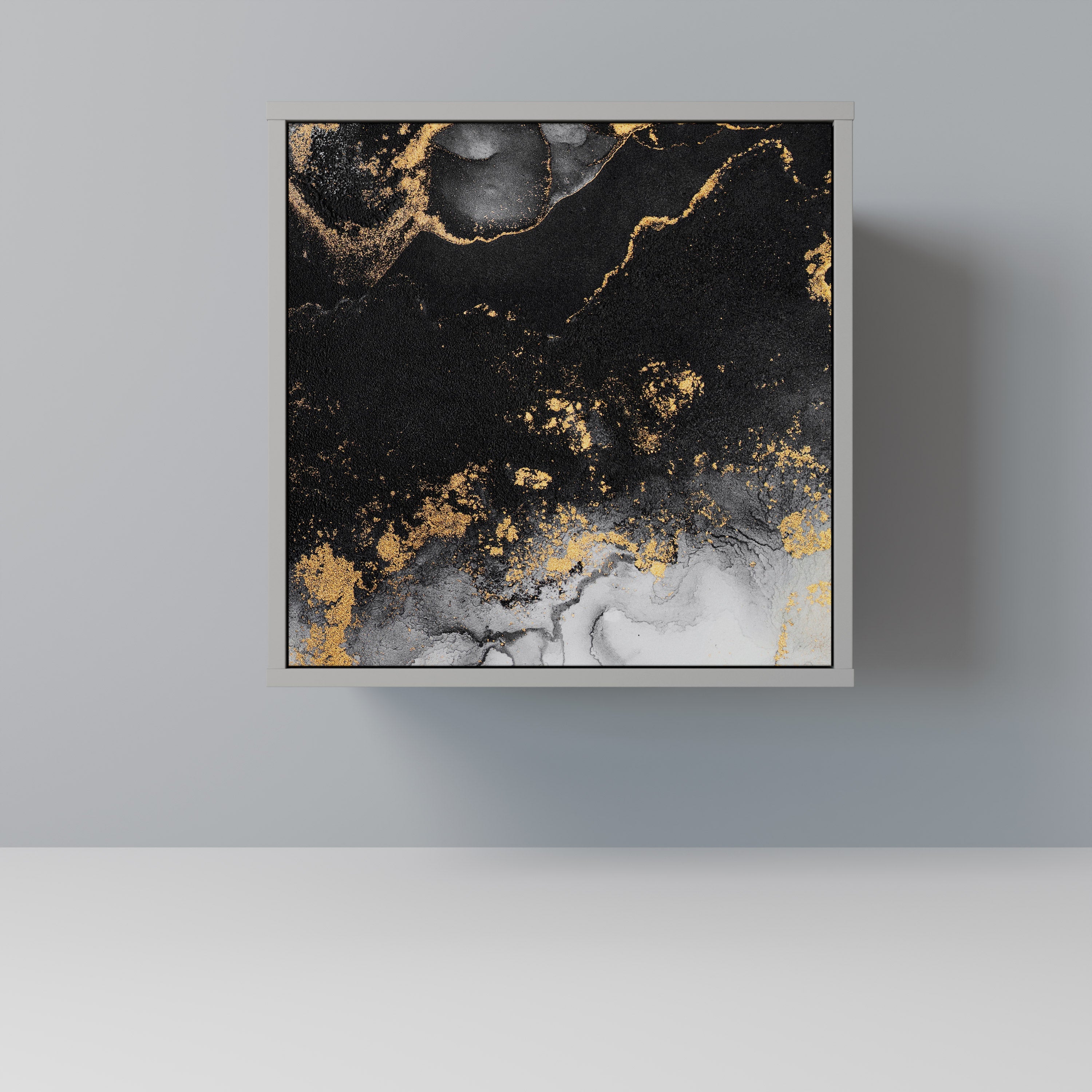 MARBLE OF TOMMORROW Aparador de 1 Porta em Acabamento Cinzento