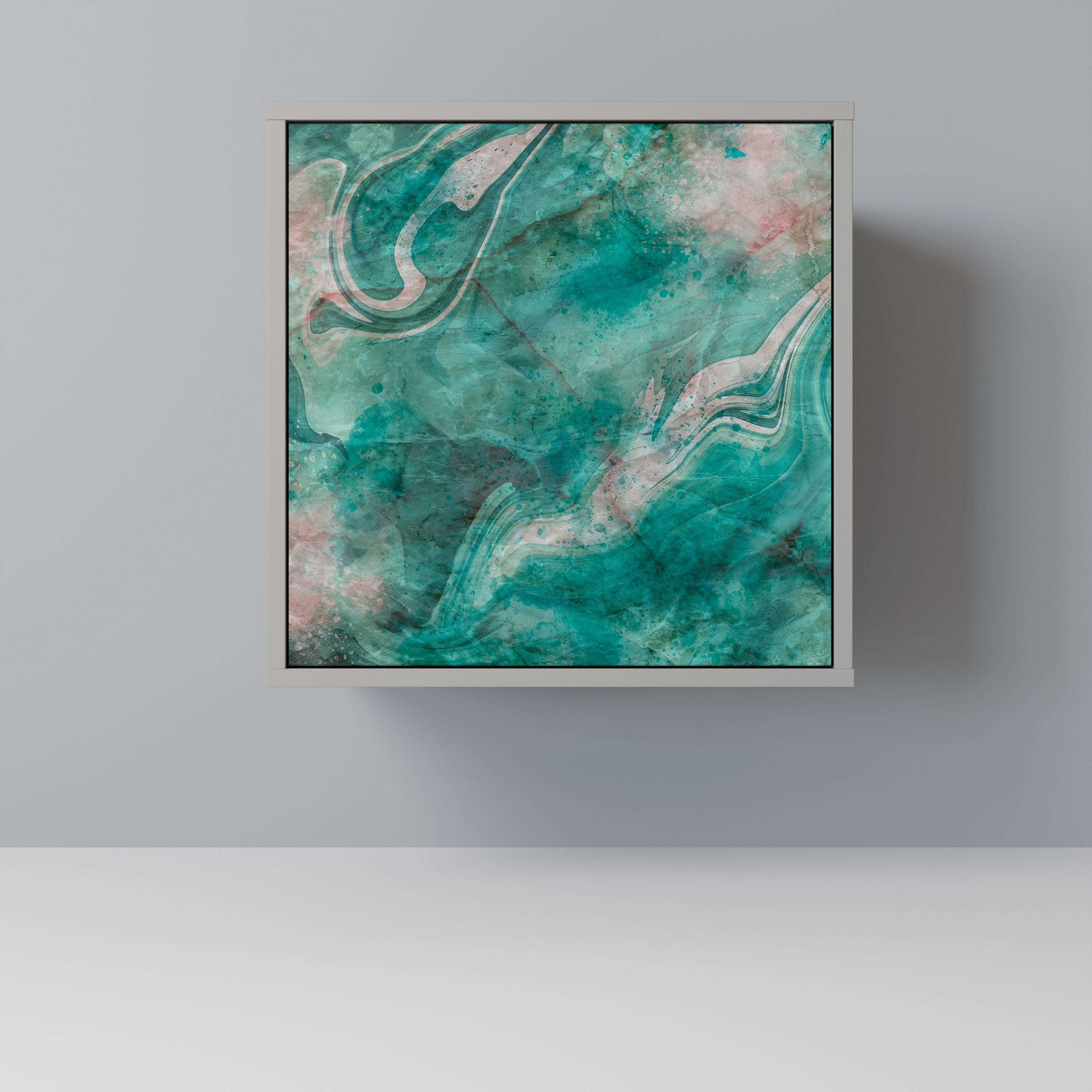 ABSTRACT ALCHEMY Aparador de 1 Porta em Acabamento Cinzento