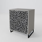 BLINDING LIGHTS 1-Door Sideboard in Grey Finish
