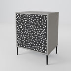 BLINDING LIGHTS 1-Door Sideboard in Grey Finish