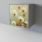 DREAMY MEADOW 1-Door Sideboard in Grey Finish