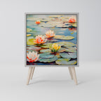 BLOOMING WATERS Aparador de 1 Porta em Acabamento Cinzento