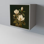 FLORAL NOIR Aparador de 1 Porta em Acabamento Cinzento