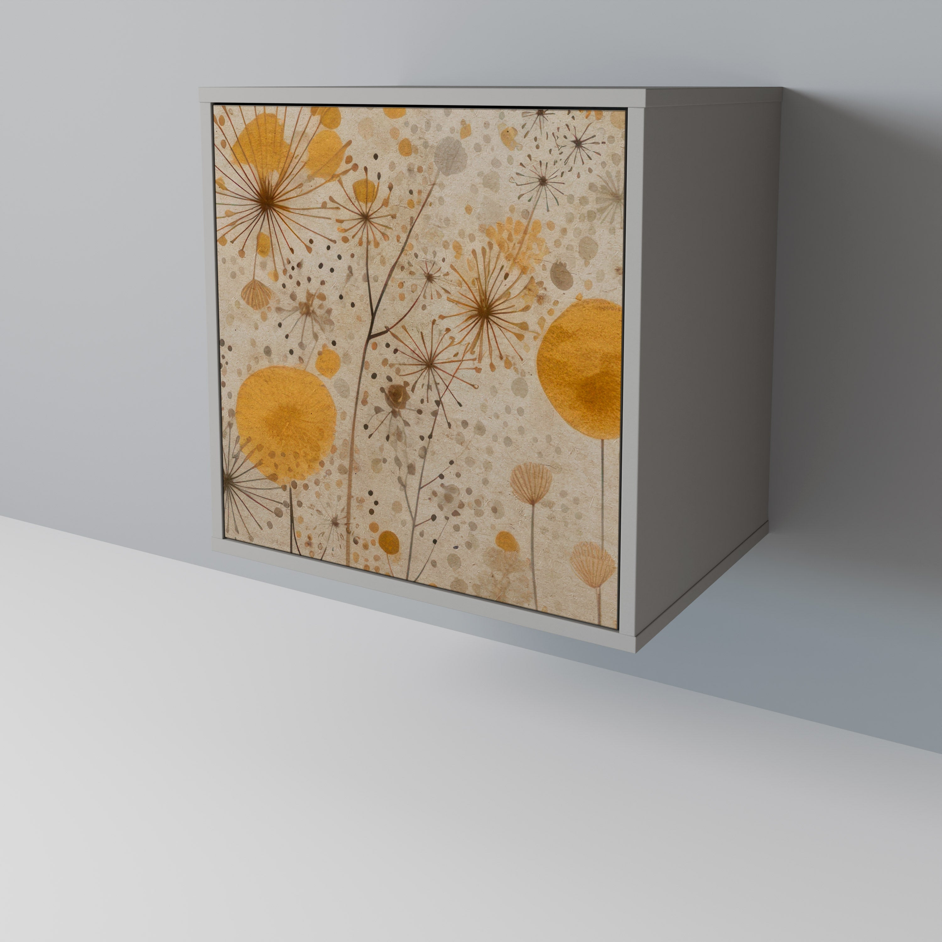 MORNING GLADE Aparador de 1 Porta em Acabamento Cinzento