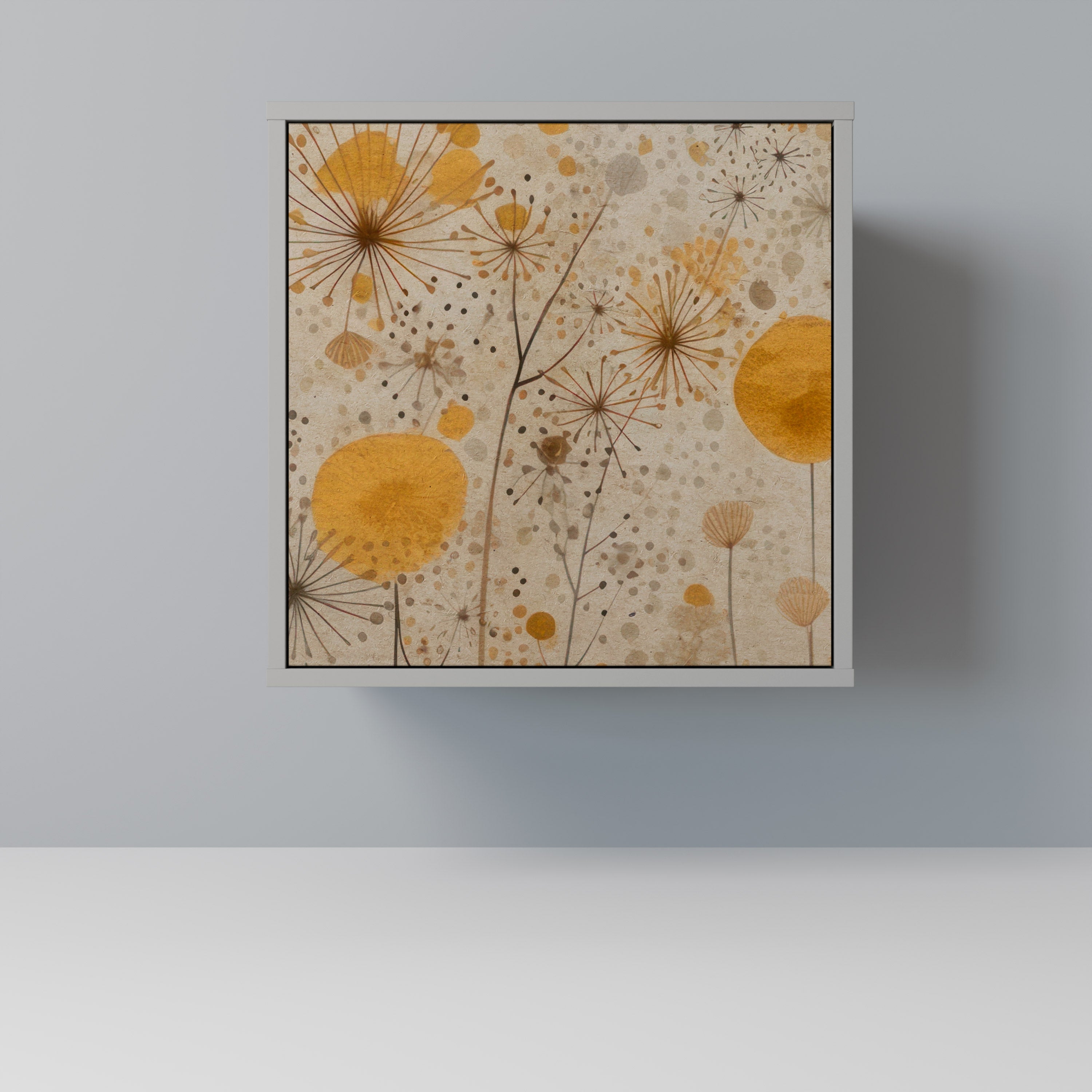 MORNING GLADE 1-Door Sideboard in Grey Finish