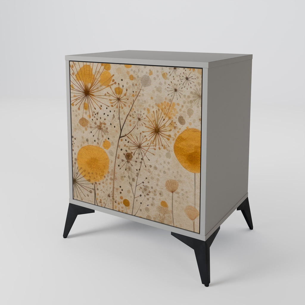 MORNING GLADE Aparador de 1 Porta em Acabamento Cinzento