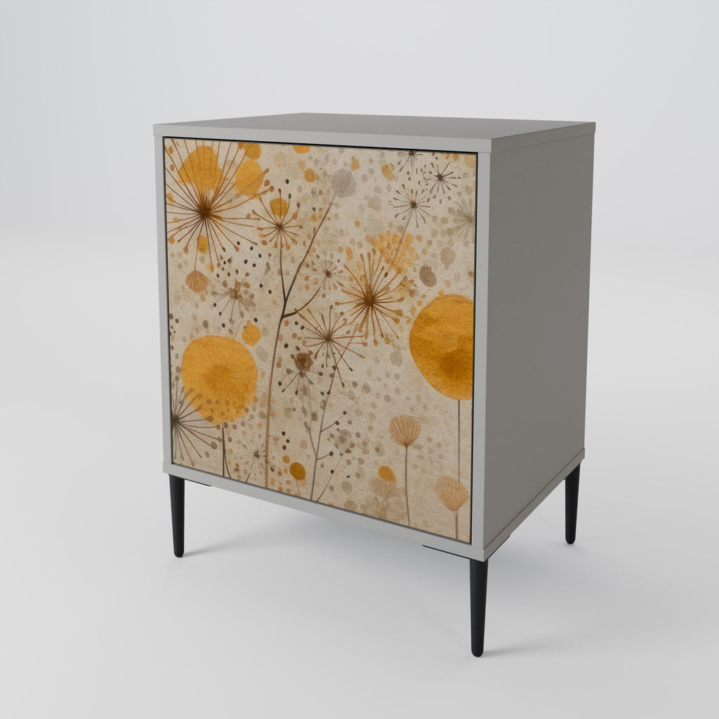 MORNING GLADE Aparador de 1 Porta em Acabamento Cinzento