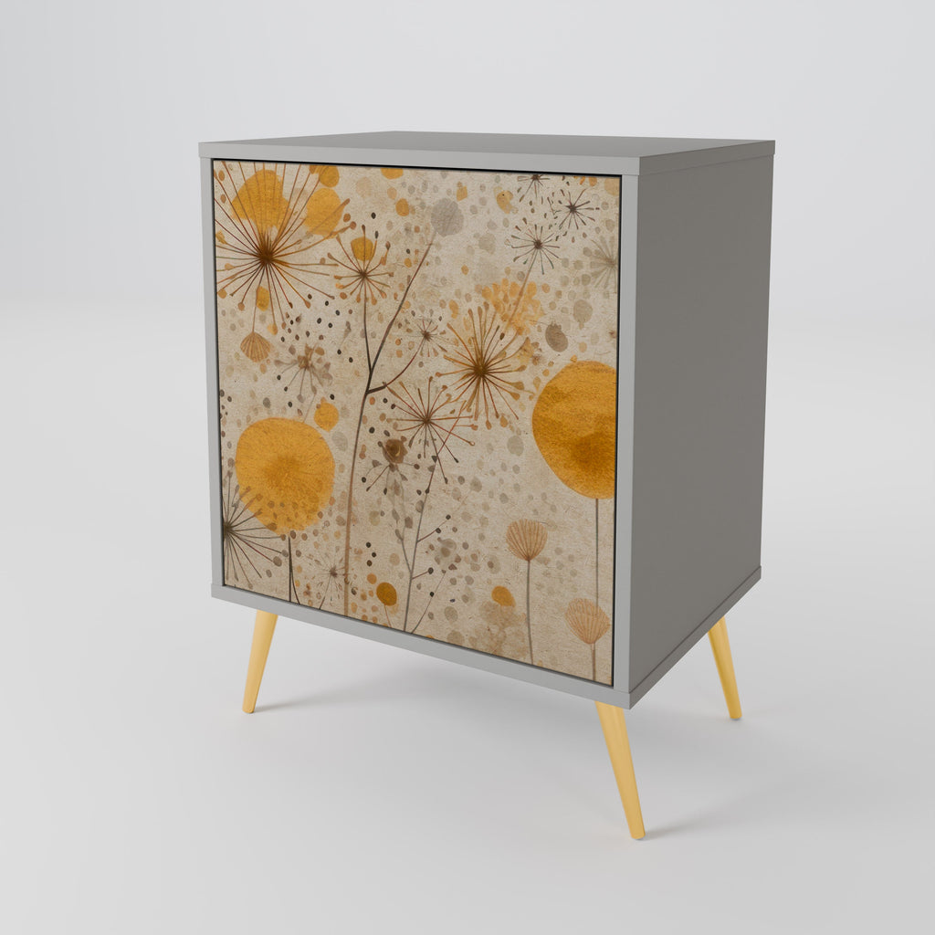 MORNING GLADE Aparador de 1 Porta em Acabamento Cinzento