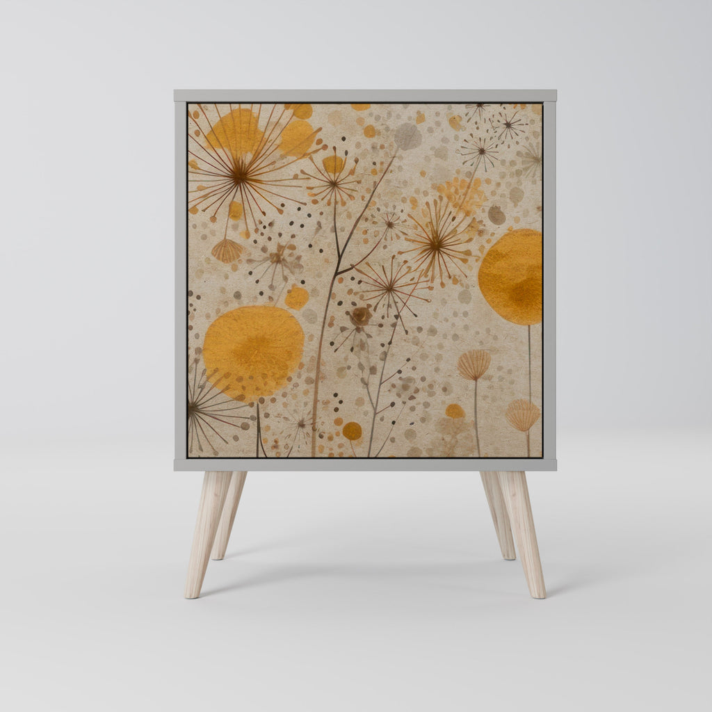 MORNING GLADE Aparador de 1 Porta em Acabamento Cinzento