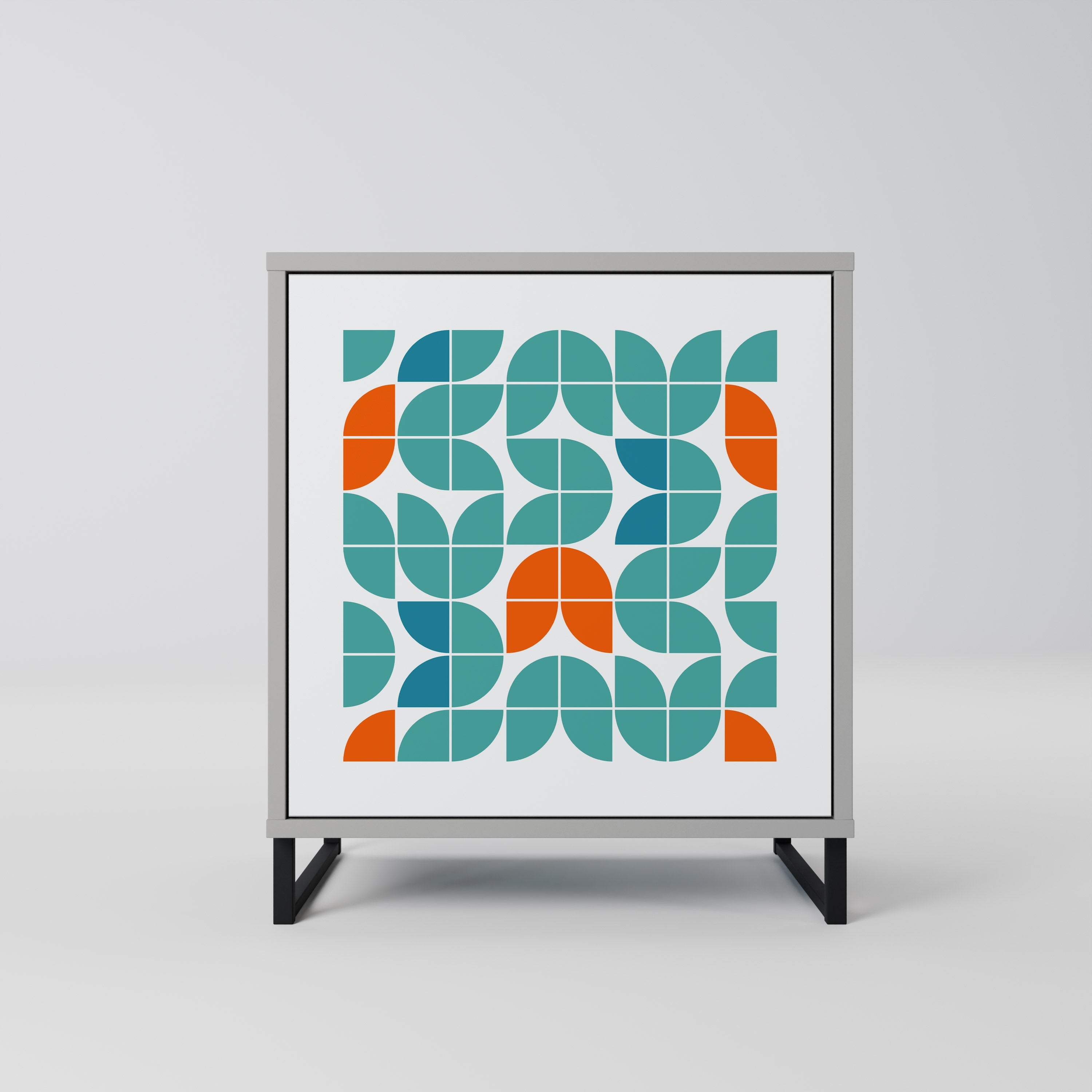 BE THE CHANGE Aparador de 1 Porta em Acabamento Cinzento