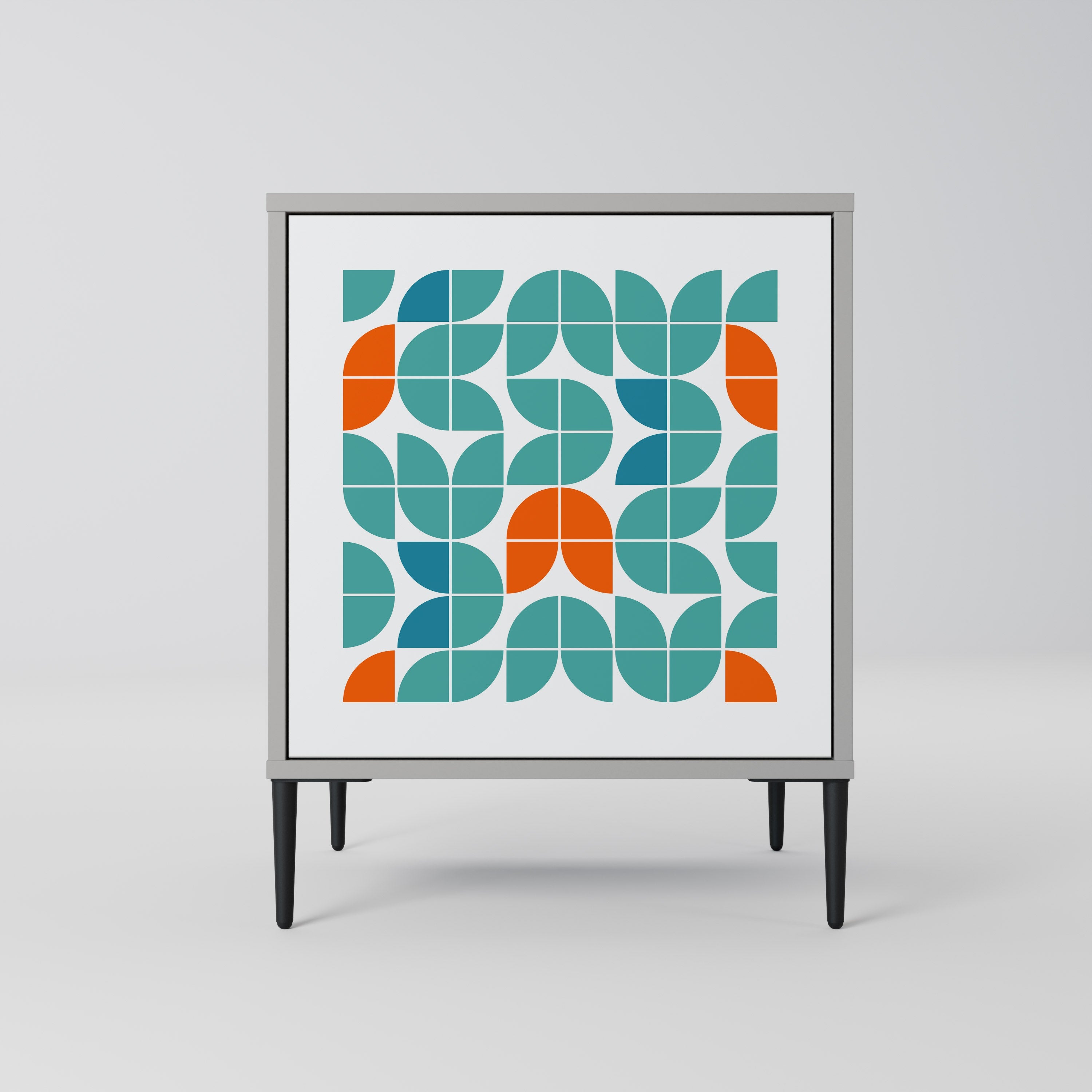 BE THE CHANGE Aparador de 1 Porta em Acabamento Cinzento