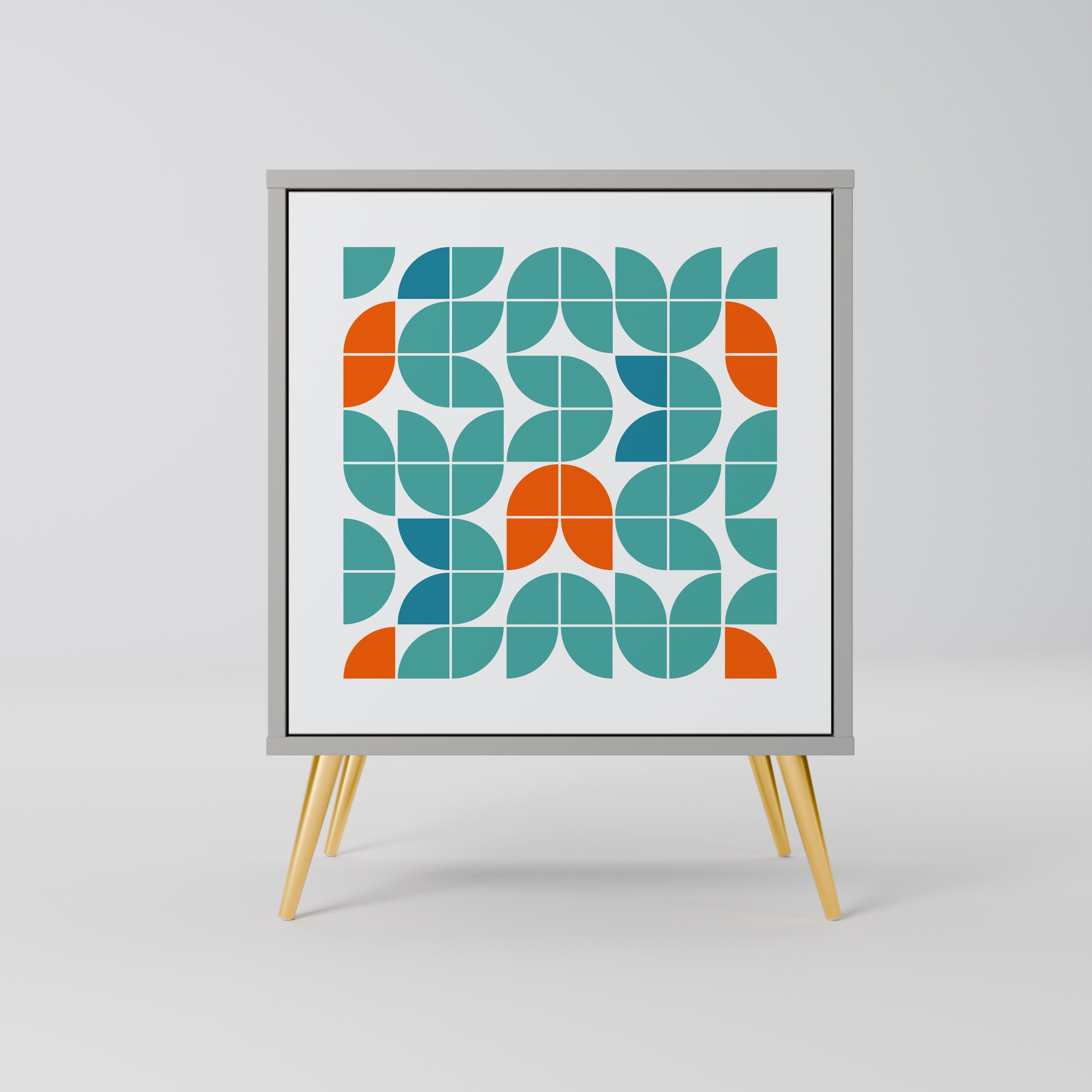 BE THE CHANGE Aparador de 1 Porta em Acabamento Cinzento