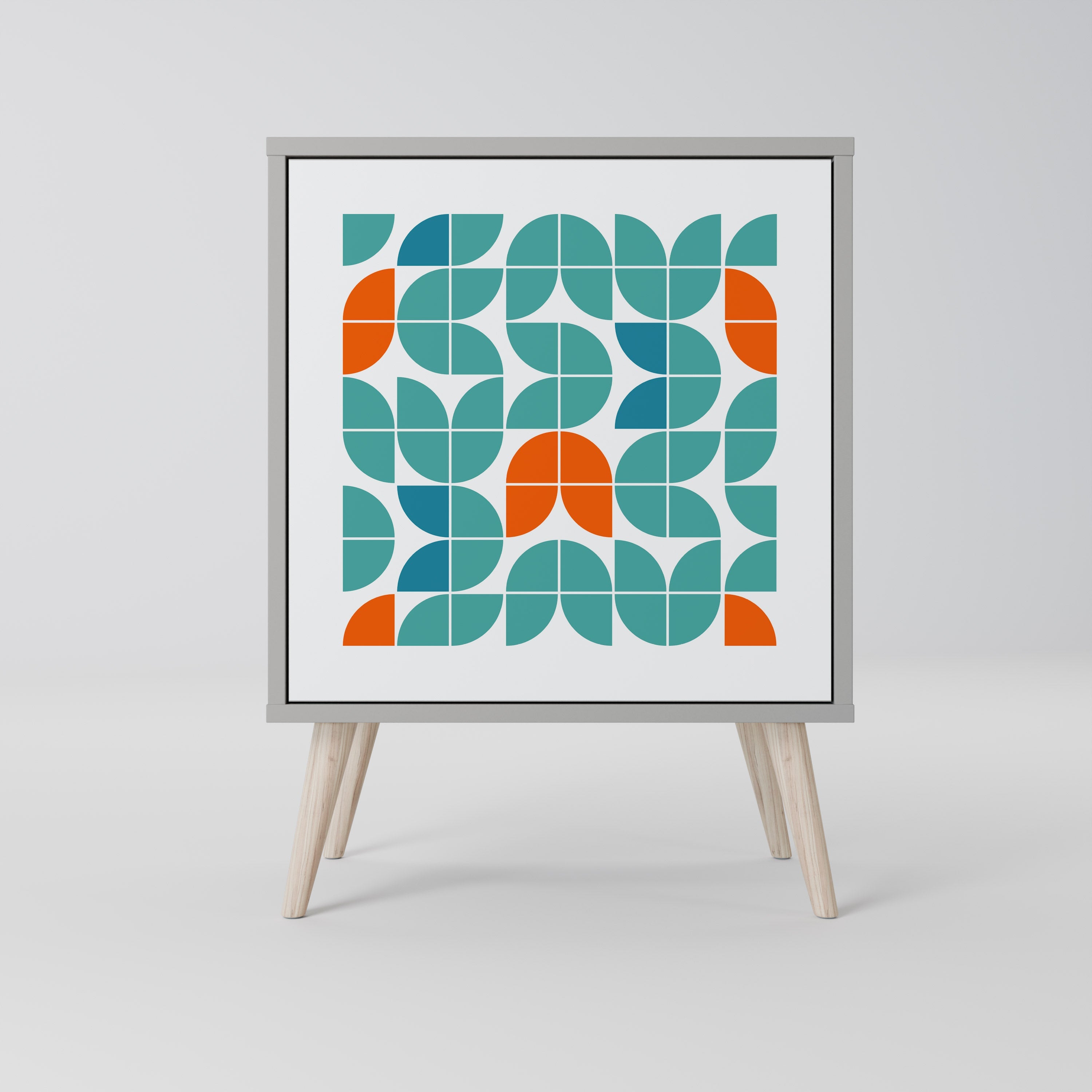 BE THE CHANGE Aparador de 1 Porta em Acabamento Cinzento