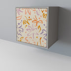 SPRING WHIMSY 1-Door Sideboard in Grey Finish