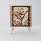 TIMELESS FLORA Aparador de 1 Porta em Acabamento Cinzento