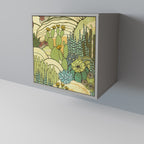 SUCCULENTS KALEIDOSCOPE 1-Door Sideboard in Grey Finish