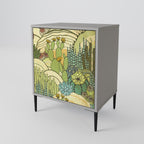 SUCCULENTS KALEIDOSCOPE 1-Door Sideboard in Grey Finish