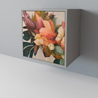 STYLISH BEAUTY Aparador de 1 Porta em Acabamento Cinzento