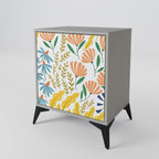 HELLO SPRING Aparador de 1 Porta em Acabamento Cinzento