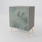 NIGHT LADY Aparador de 1 Porta em Acabamento Cinzento