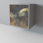 GENTLE POWER 1-Door Sideboard in Grey Finish