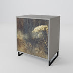 GENTLE POWER 1-Door Sideboard in Grey Finish