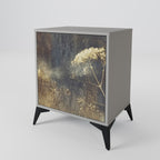 GENTLE POWER 1-Door Sideboard in Grey Finish