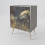 GENTLE POWER 1-Door Sideboard in Grey Finish