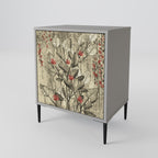 HERBAL GRACE 1-Door Sideboard in Grey Finish